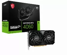 Tarjeta De Video Msi Nvidia Geforce Rtx 4060 Ventus 2x Black, 8g Oc, 8gb Gddr6